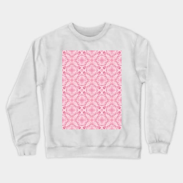 Pink stylized pattern in modern colors of current trends Crewneck Sweatshirt by Hujer